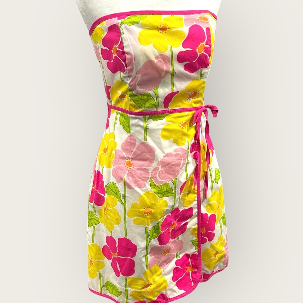 Vintage Lilly Pulitzer Strapless Dress NWT | 90sβ Floral Stretch Size 6 - Picture 9 of 12